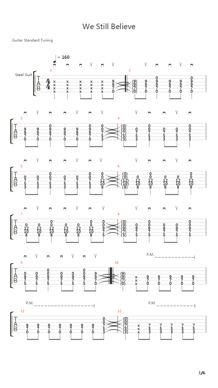 We Still Believe吉他谱