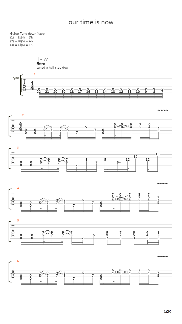 Our Time Is Now吉他谱