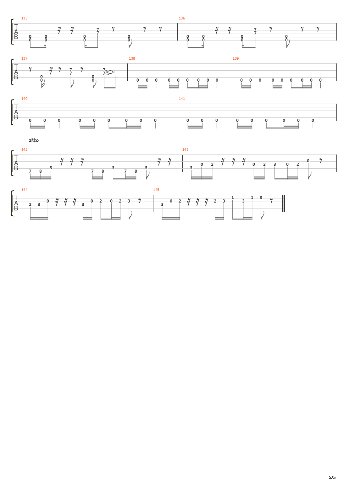 Crowd Of The Nobodies吉他谱