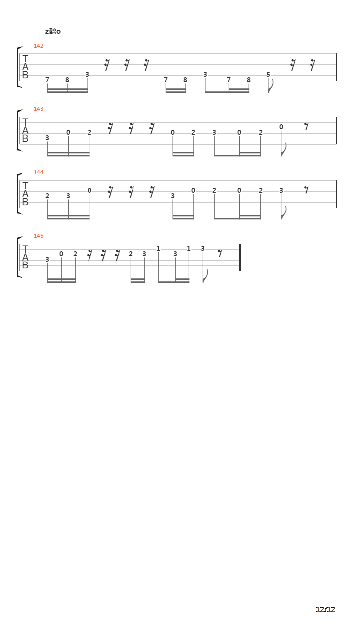 Crowd Of The Nobodies吉他谱