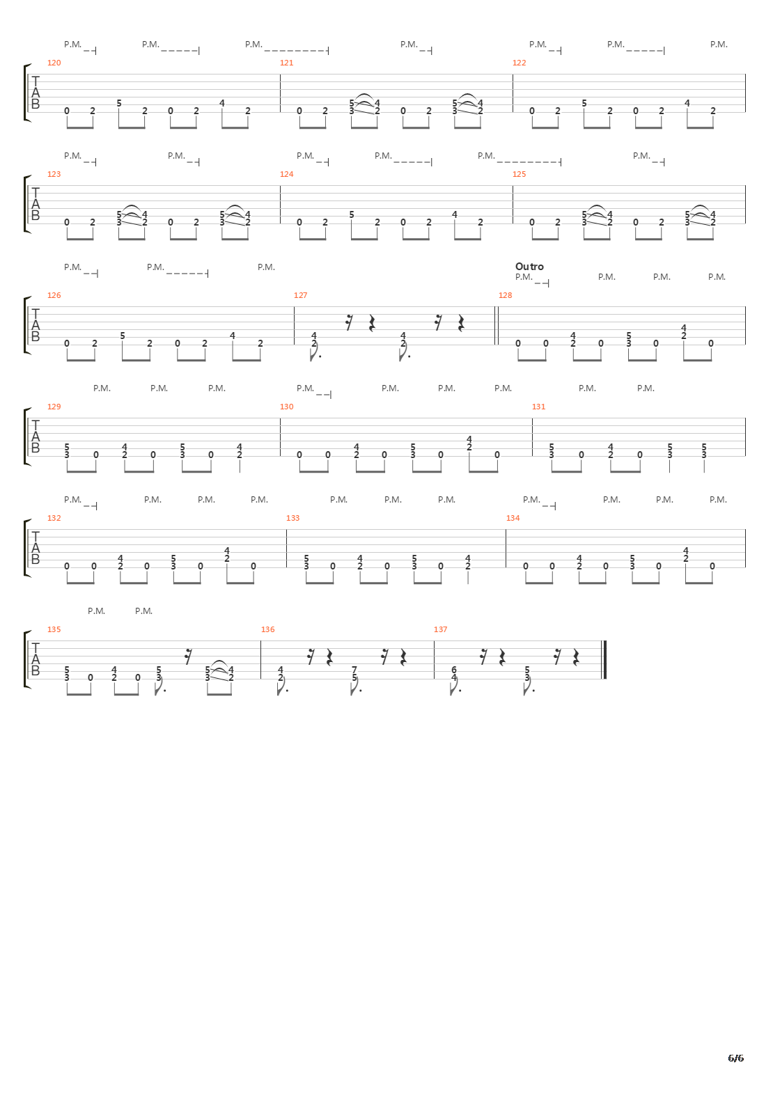 The Bitter End吉他谱