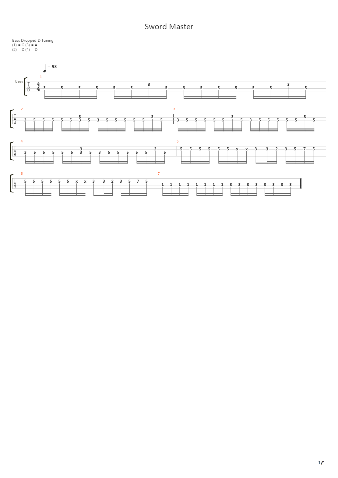 Theme 3吉他谱