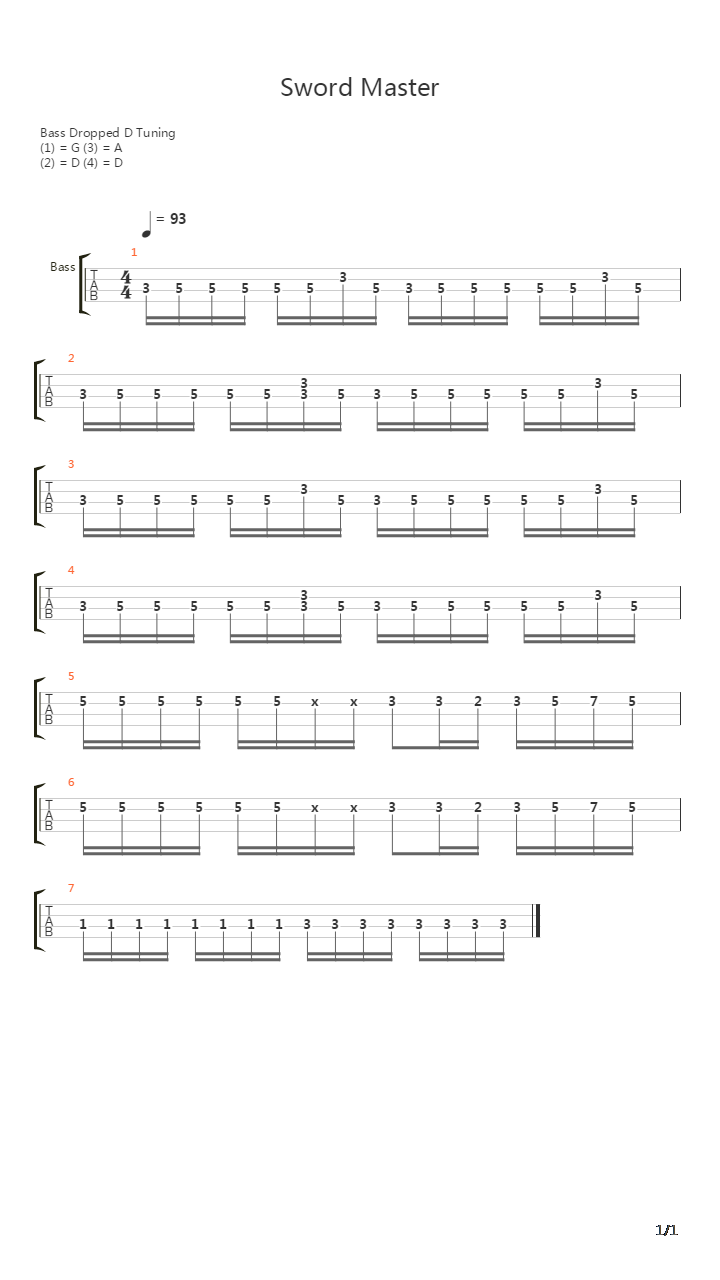 Theme 3吉他谱