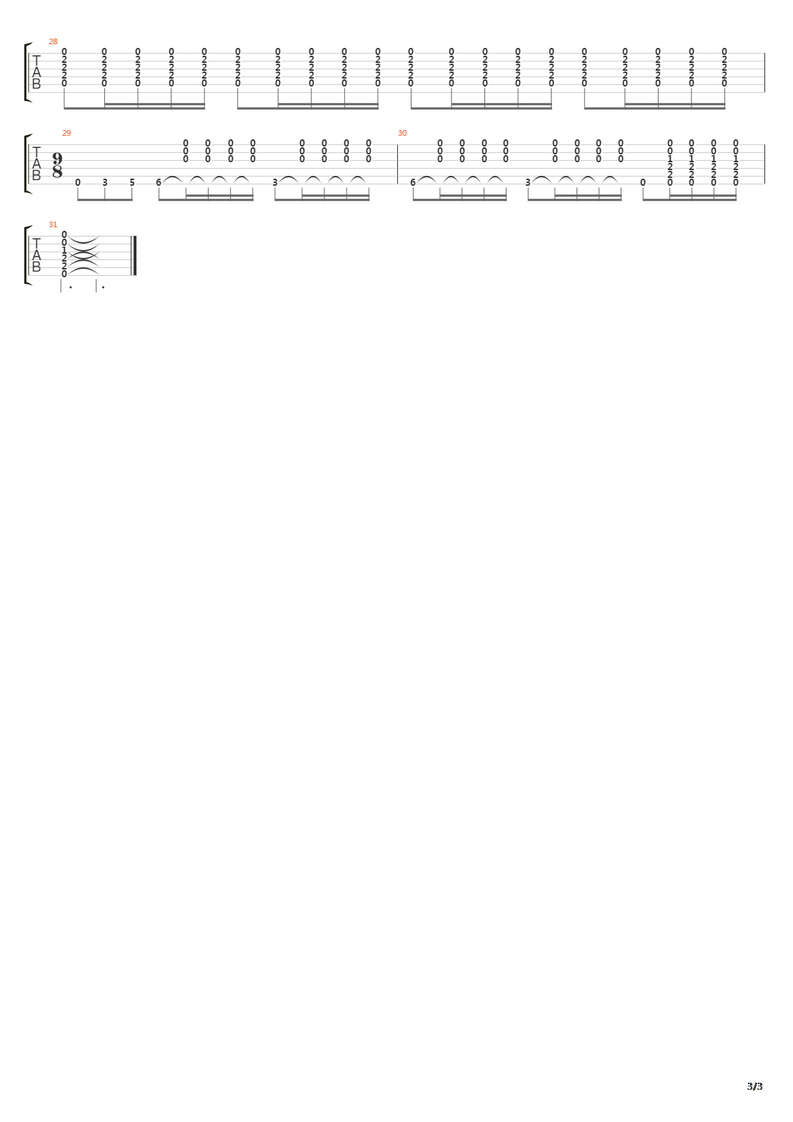 Long Gone吉他谱