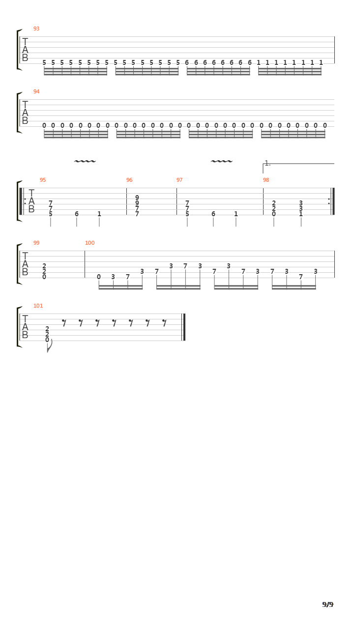 A Dying Vine吉他谱