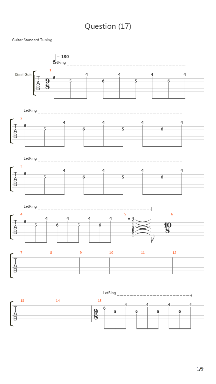 Question(F-Minor)吉他谱