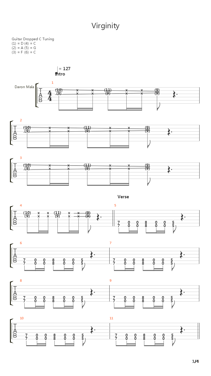 Virginity吉他谱
