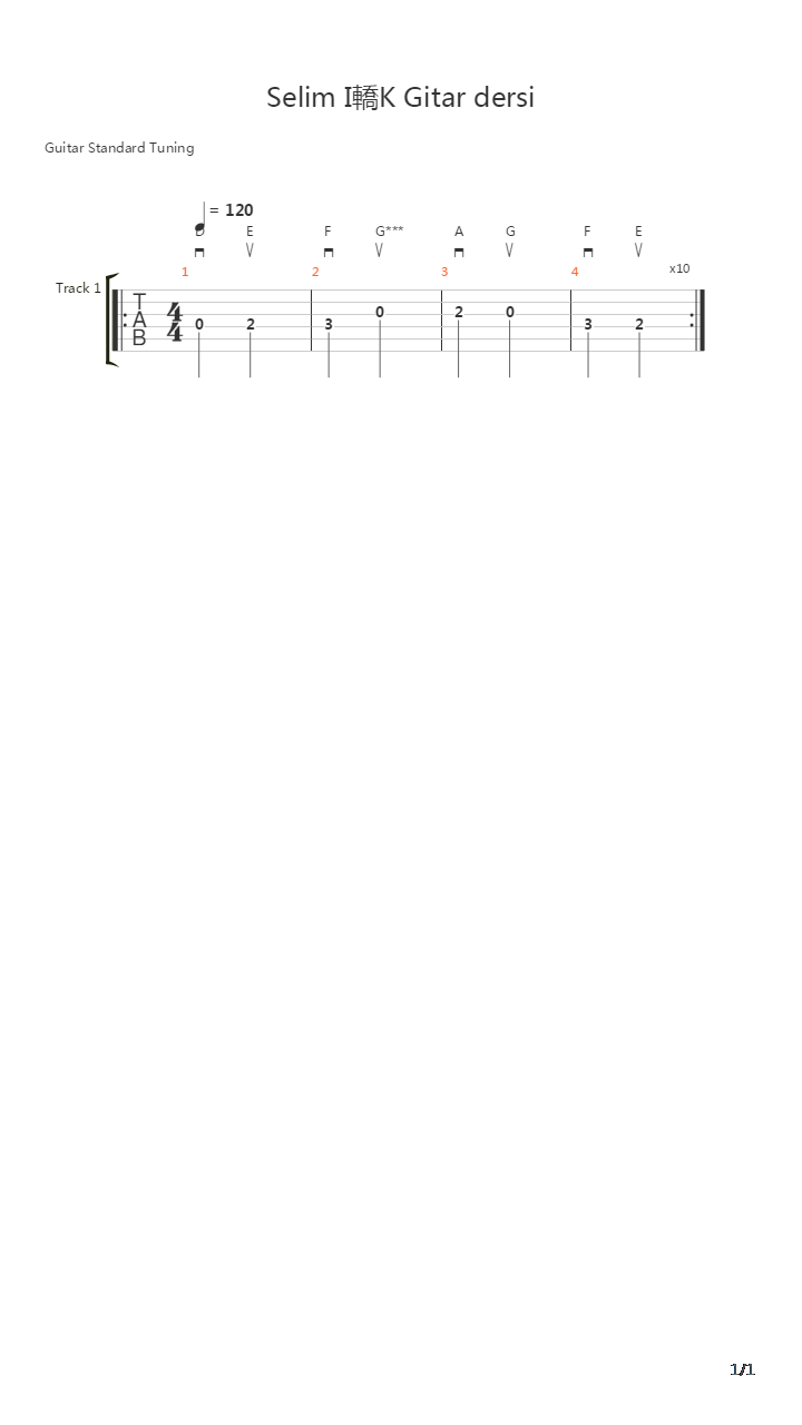 Tarkan吉他谱