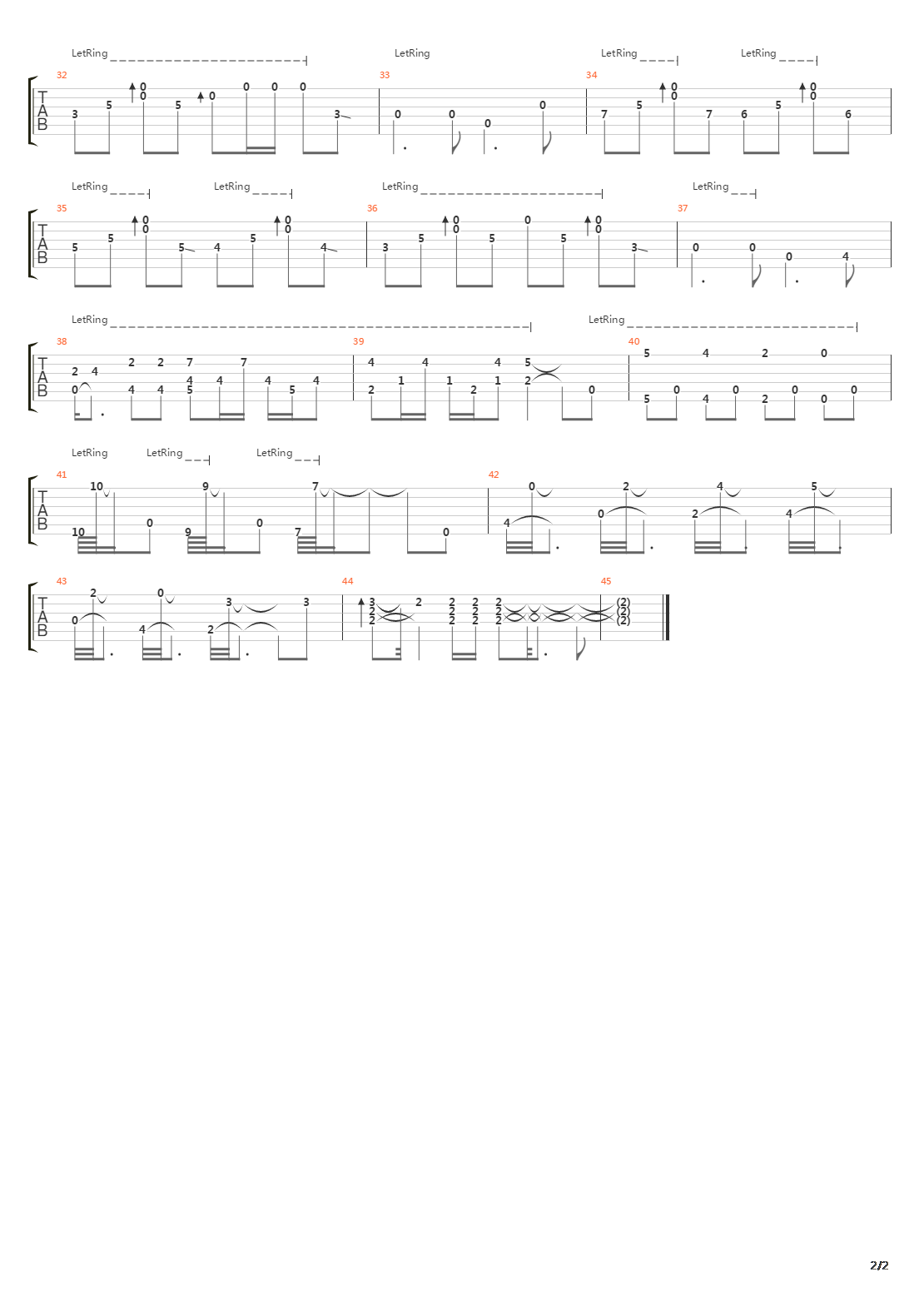 Spirit吉他谱