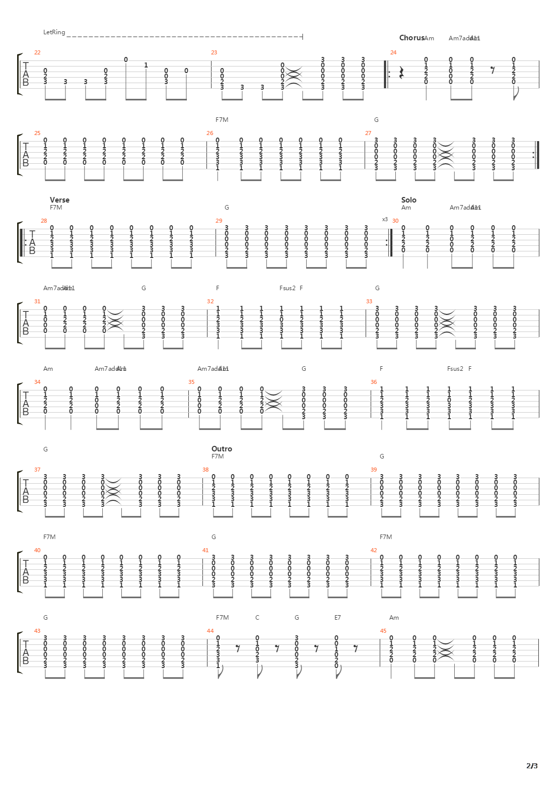 Pod吉他谱