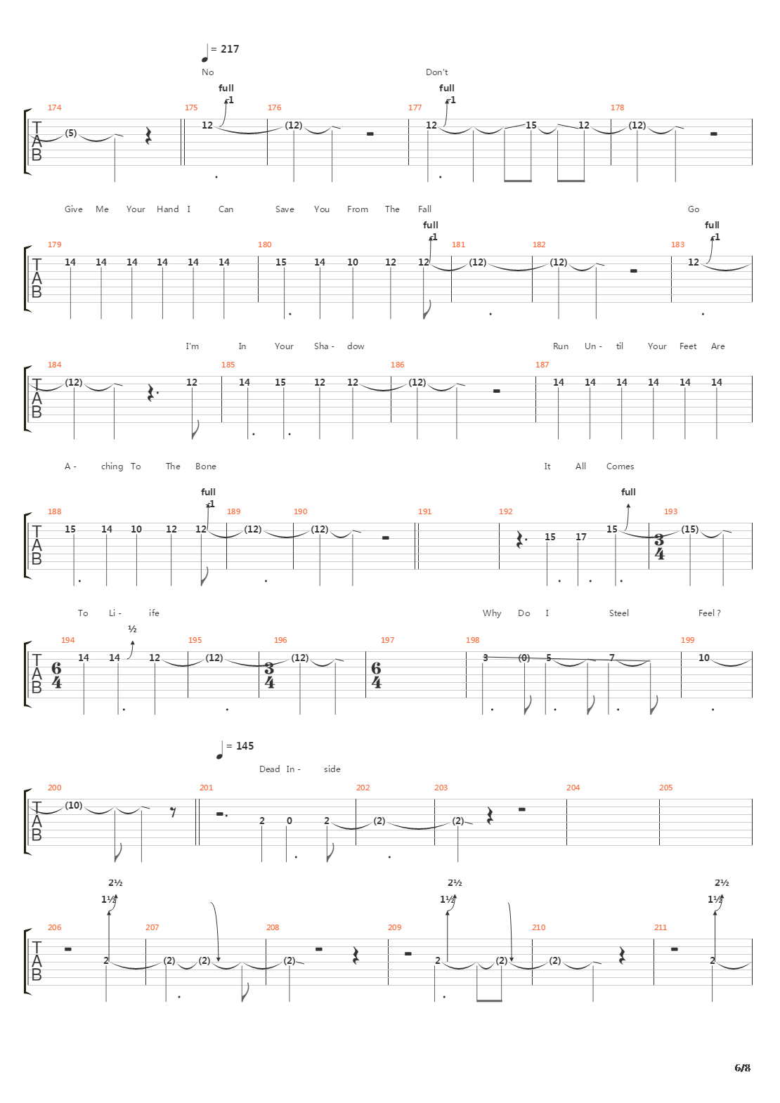 Singularity吉他谱