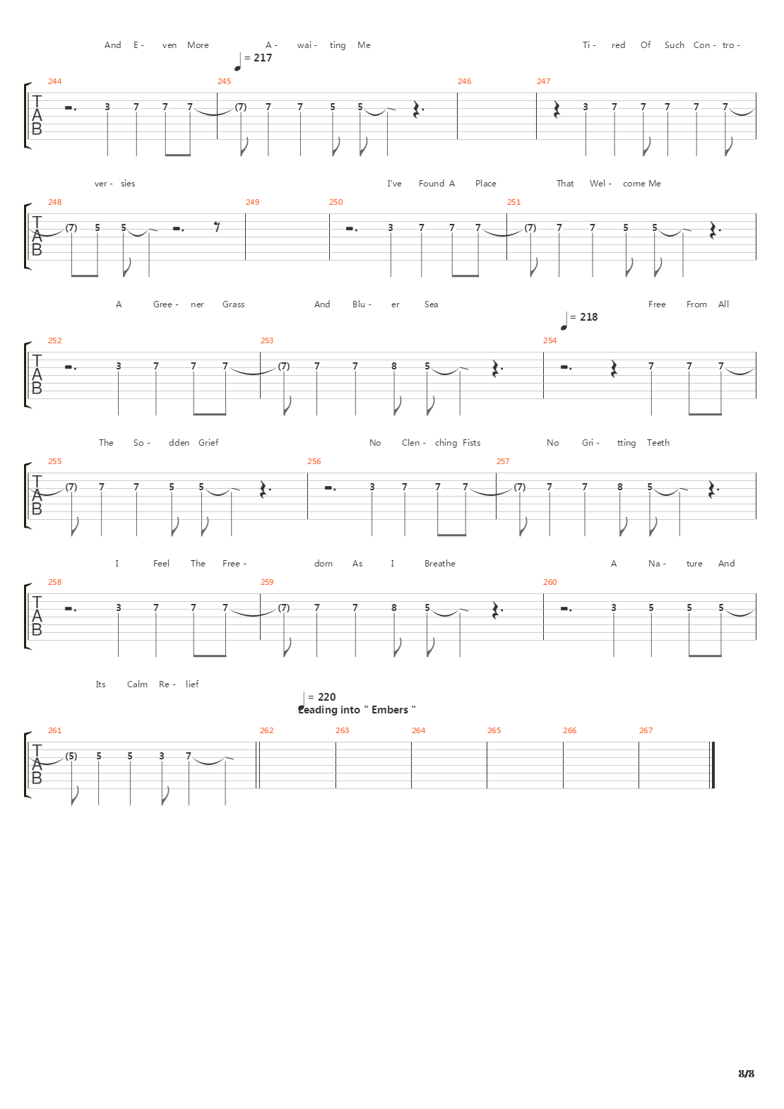 Singularity吉他谱