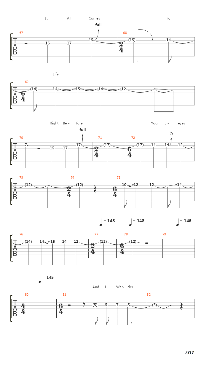 Singularity吉他谱