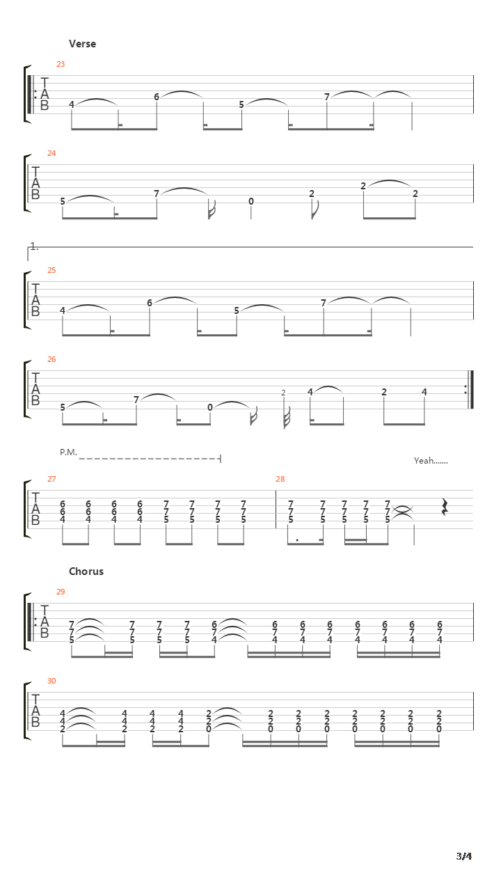 Between You And Me吉他谱