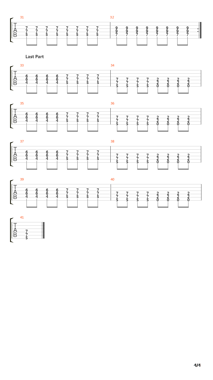 Between You And Me吉他谱