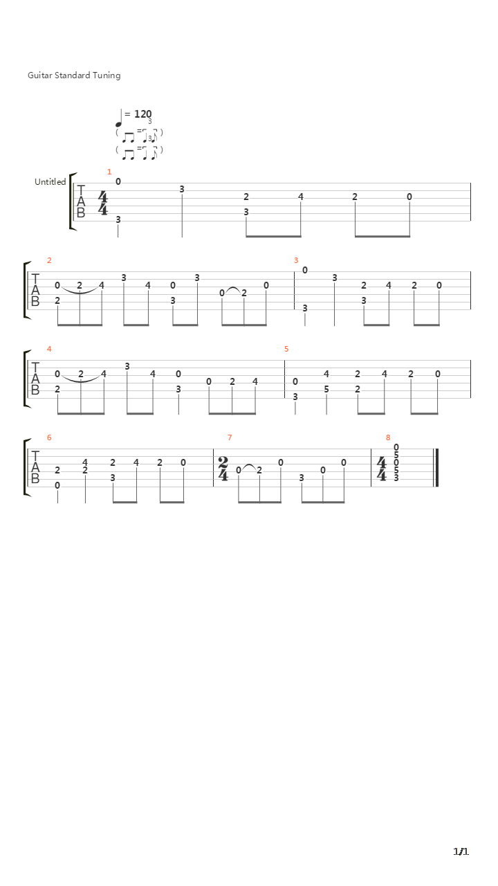 One Line Wonder (Intro)吉他谱