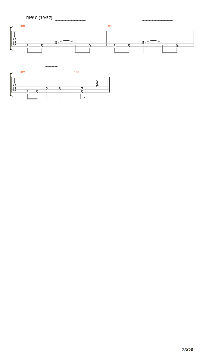 Farewell吉他谱