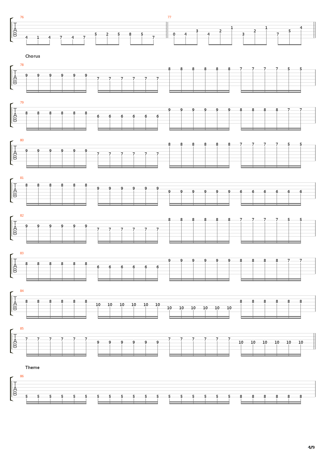 Carbonized In Cruciform吉他谱