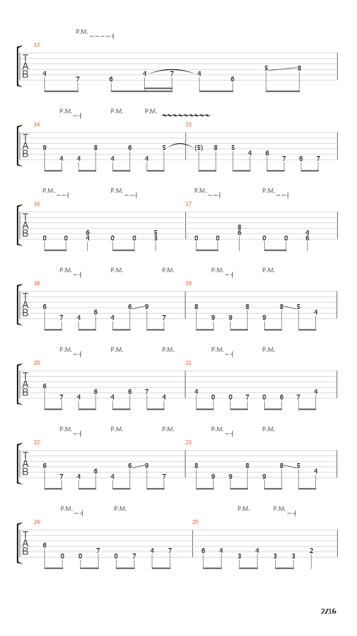 Everything Went Black (Lead Guitar Only)吉他谱