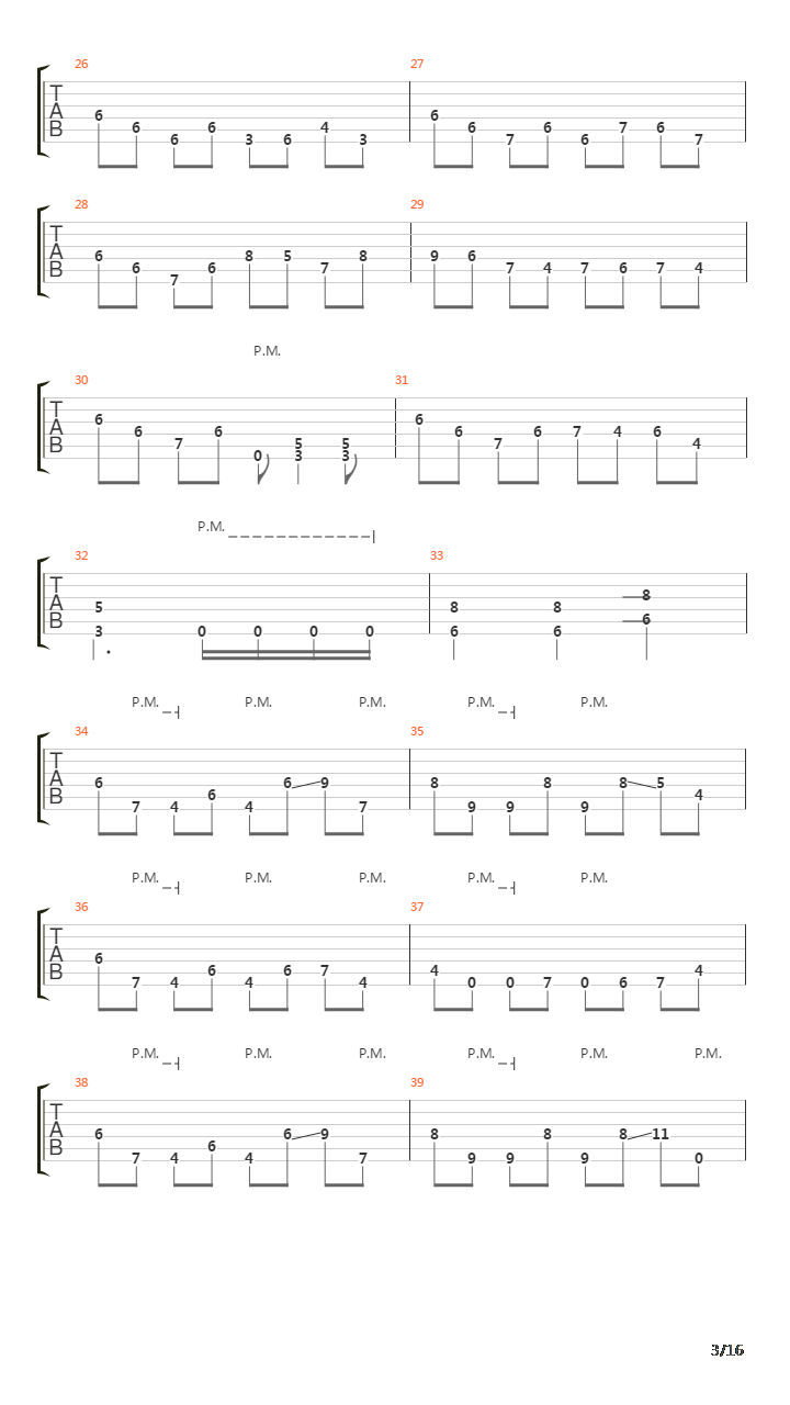 Everything Went Black (Lead Guitar Only)吉他谱