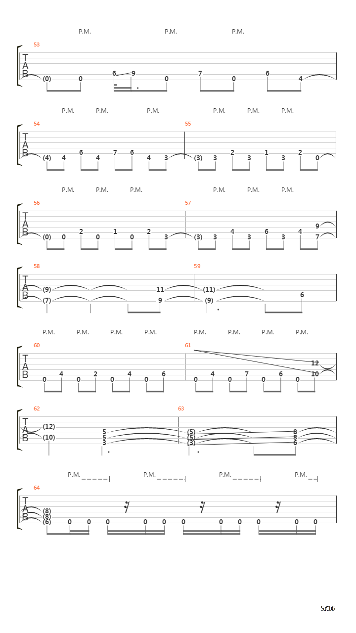 Everything Went Black (Lead Guitar Only)吉他谱