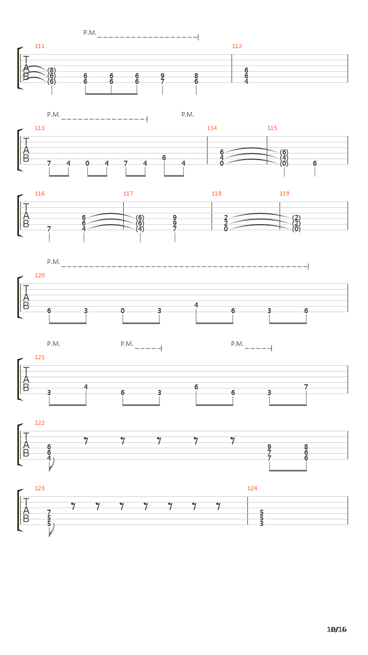 Everything Went Black (Lead Guitar Only)吉他谱