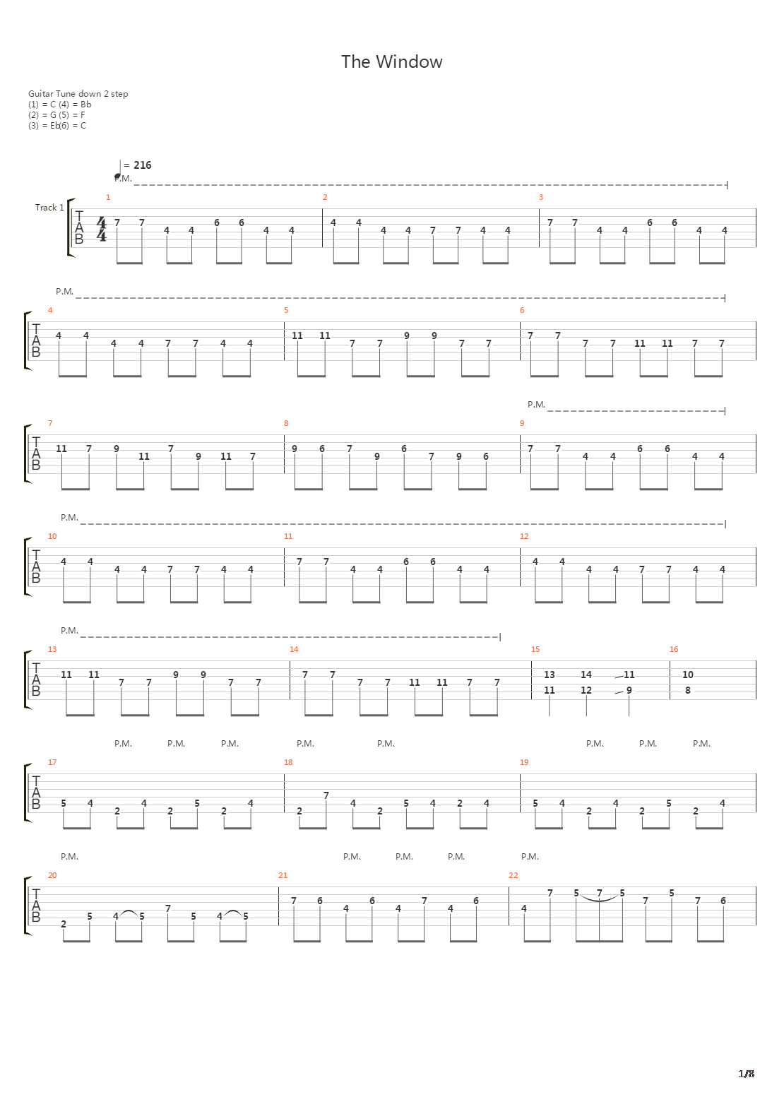 The Window吉他谱