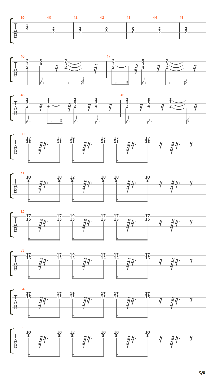 634-5789吉他谱