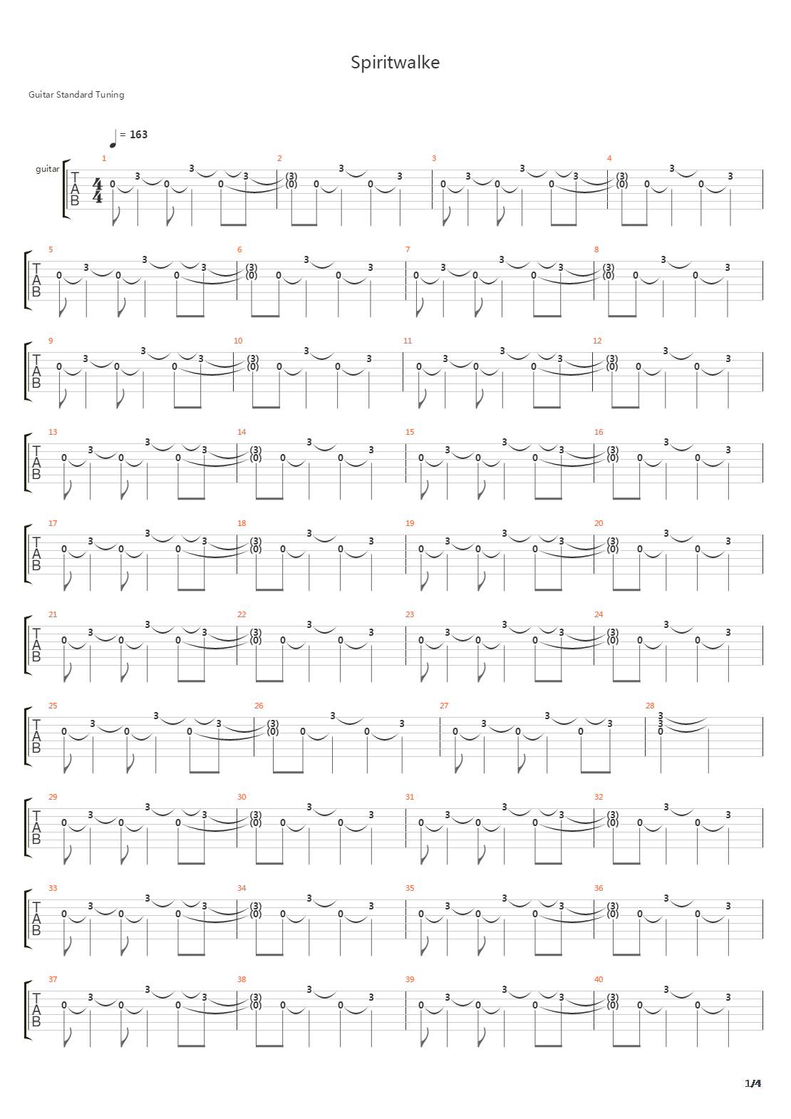 Spiritwalker吉他谱