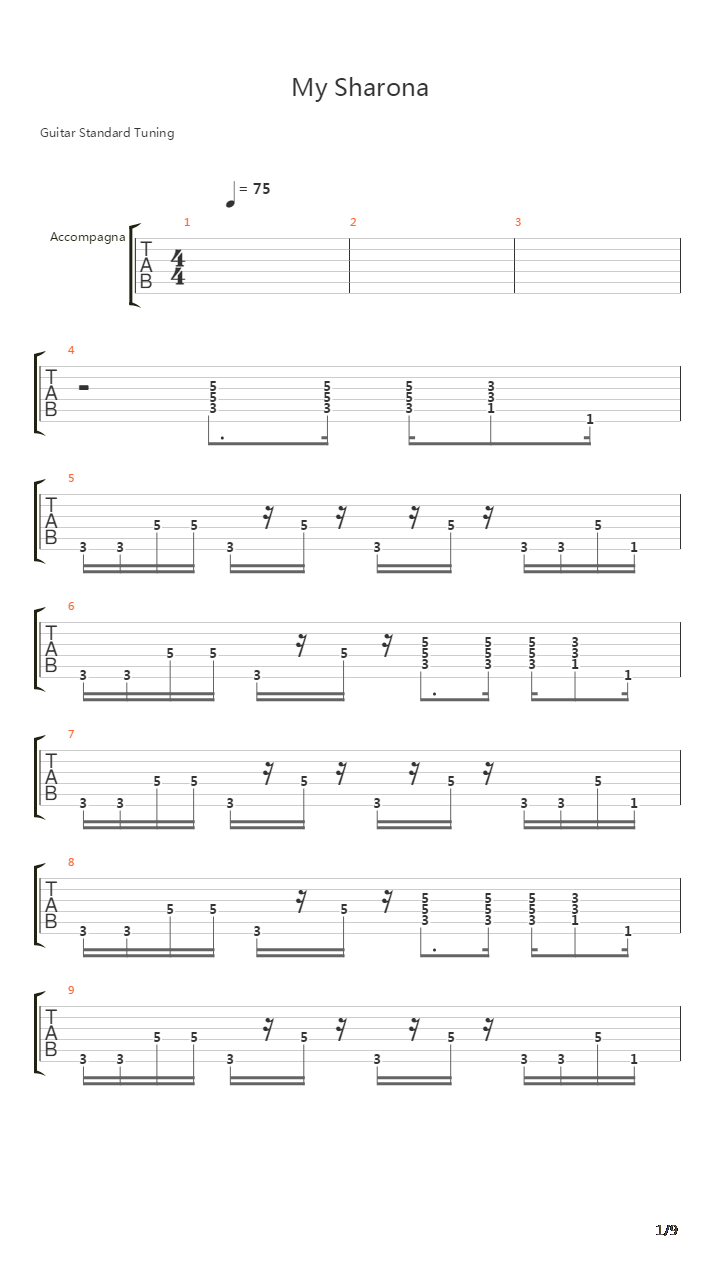 My Sharona吉他谱