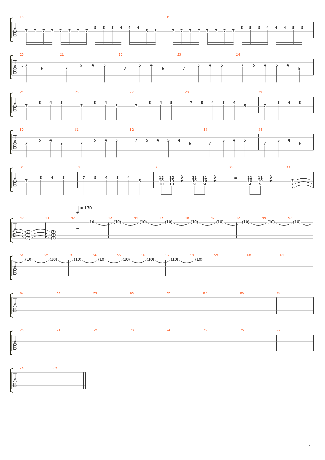 Fluorescence AD 1429吉他谱