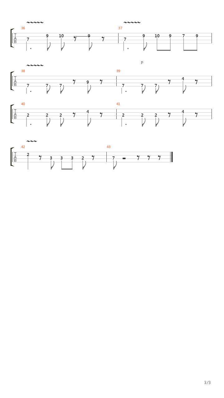 Wilmot吉他谱