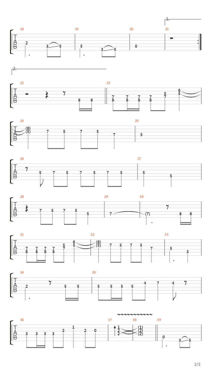 Geronimo吉他谱