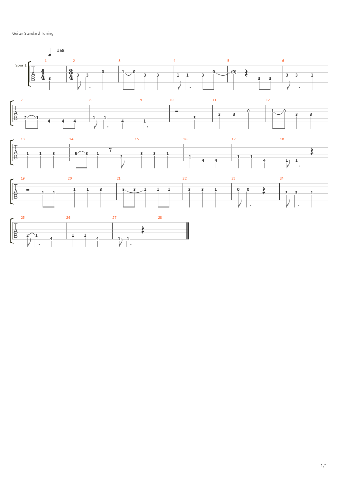 Union Strike Song (Vocals Only)吉他谱