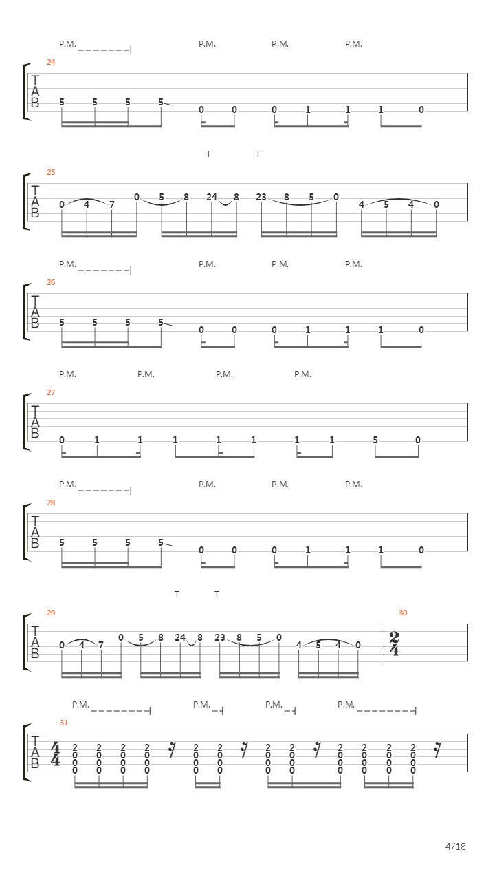 Ghost吉他谱