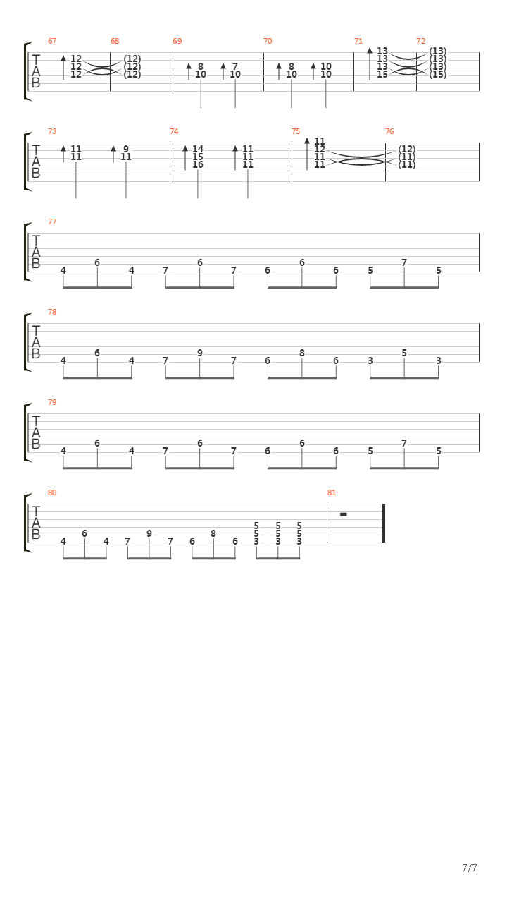 Metabolism (Correct Chorus And Solo)吉他谱