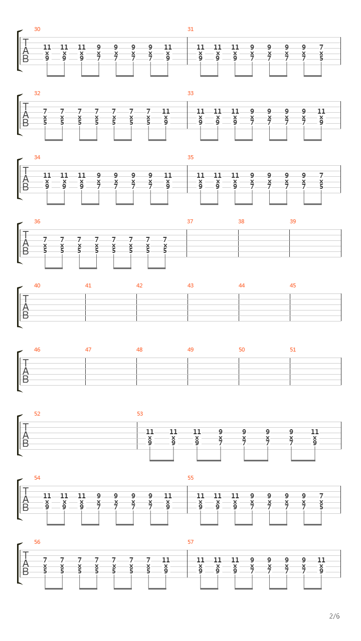 Fader吉他谱