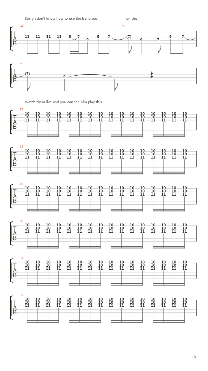 Fader吉他谱