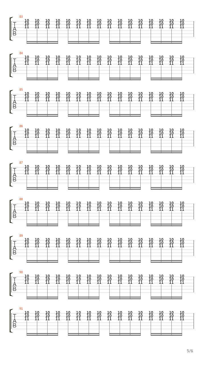 Fader吉他谱