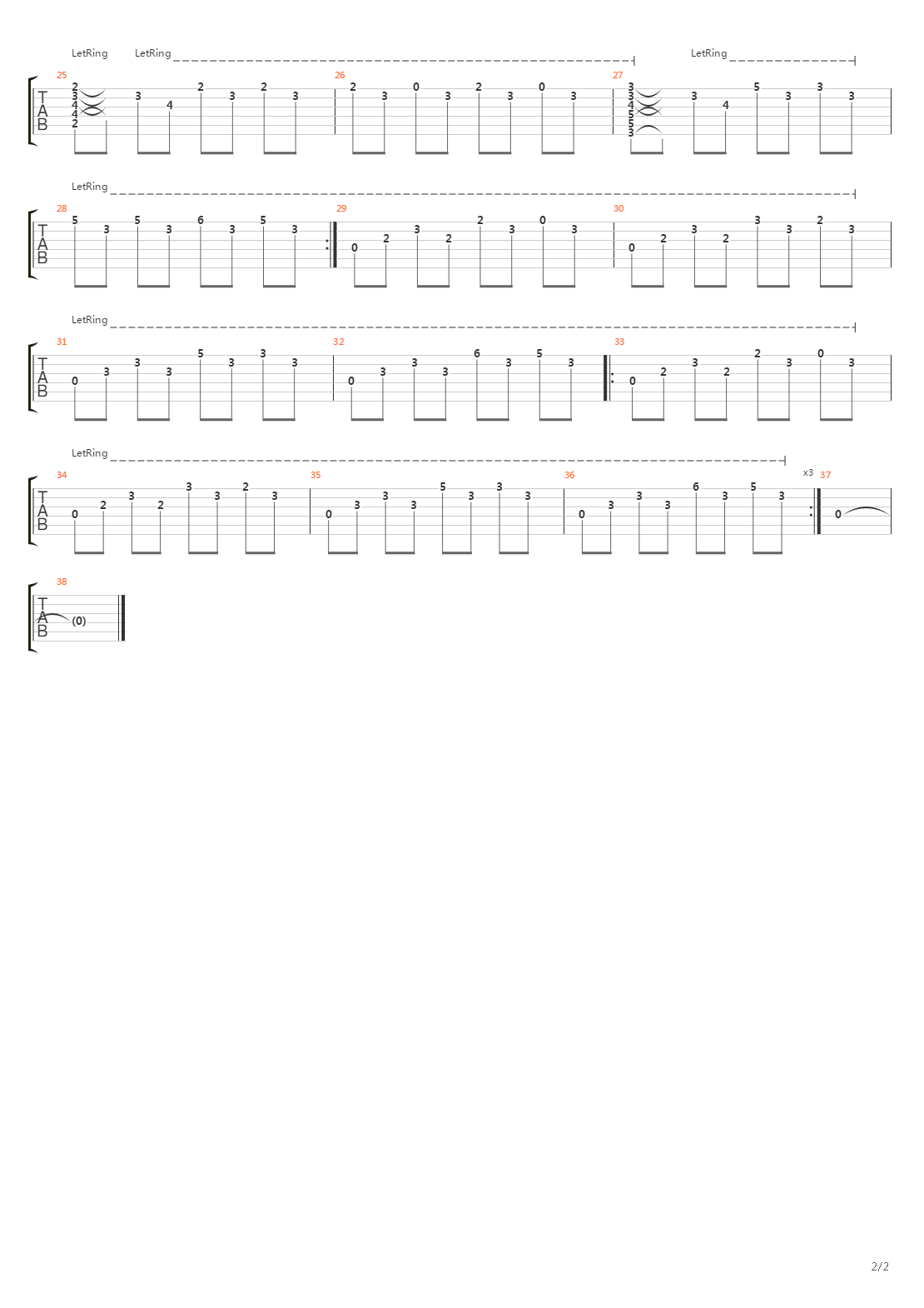 An End吉他谱