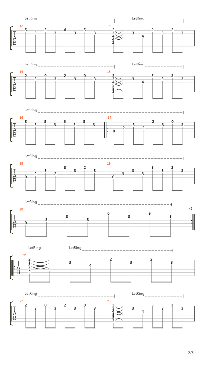An End吉他谱