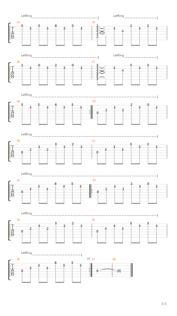 An End吉他谱