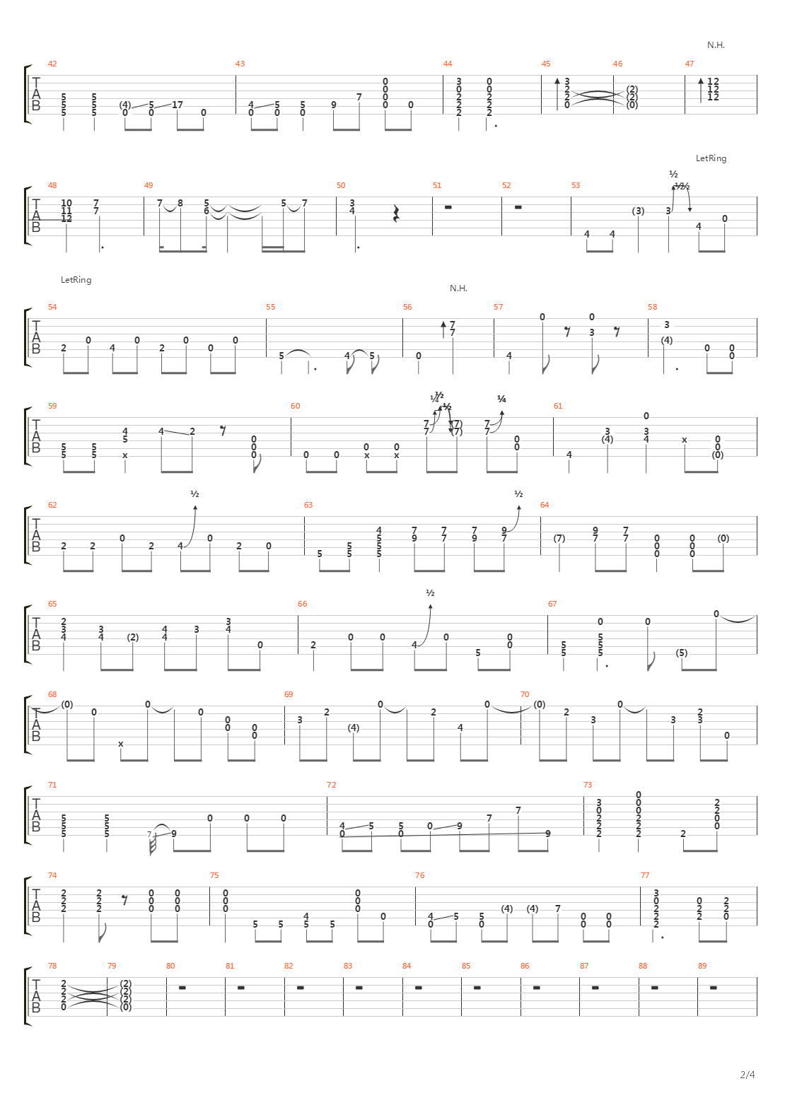 One Headlight吉他谱