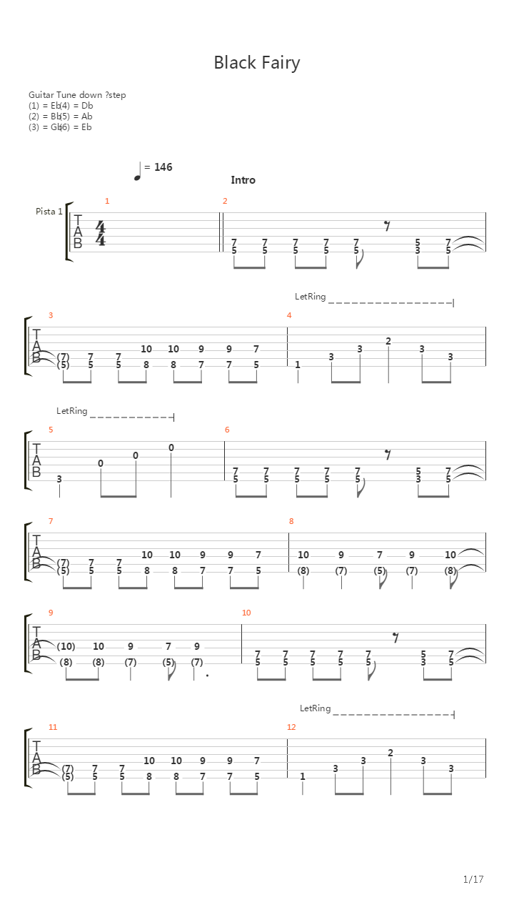Black Fairy吉他谱