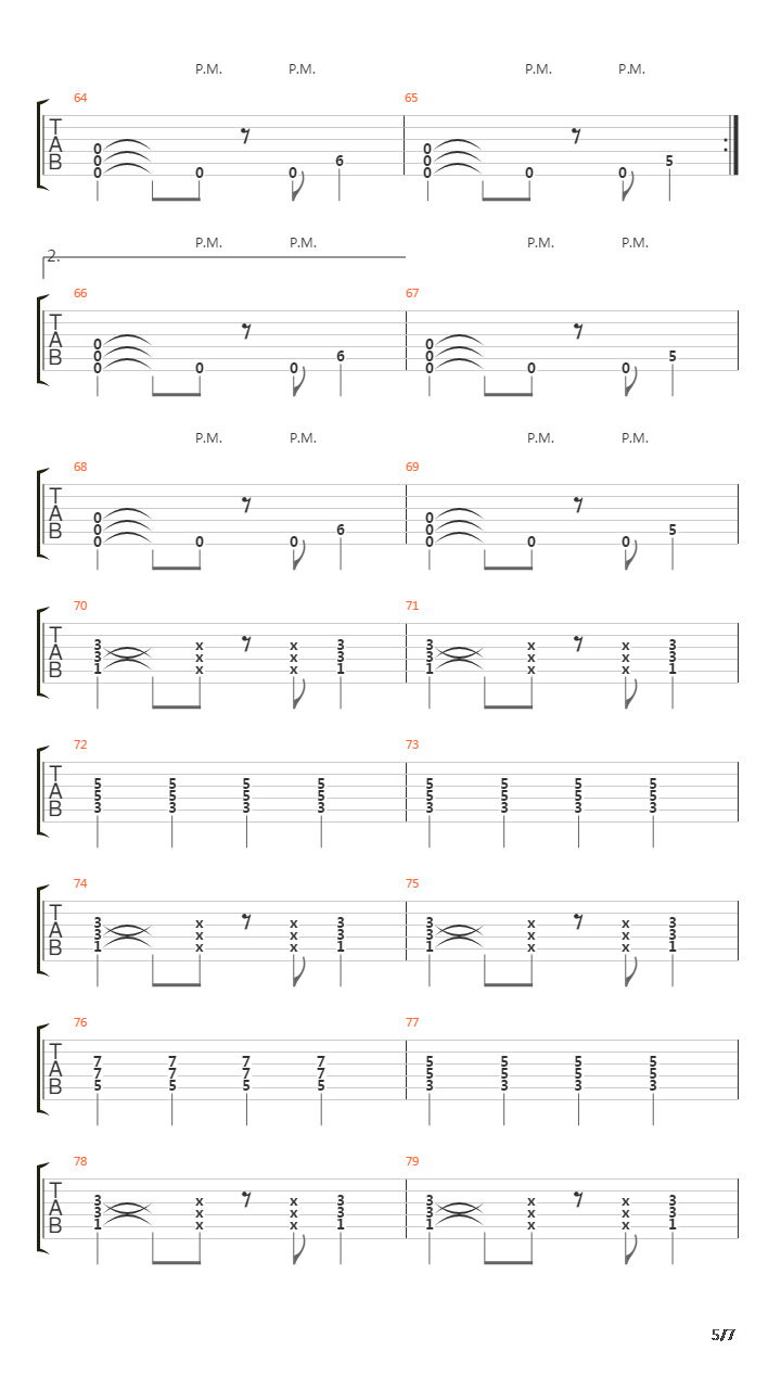 Move吉他谱