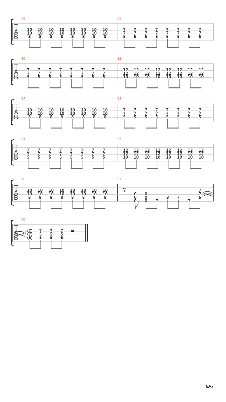 Operate吉他谱