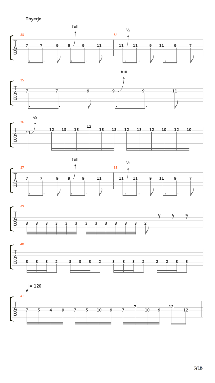 The Order Executors吉他谱