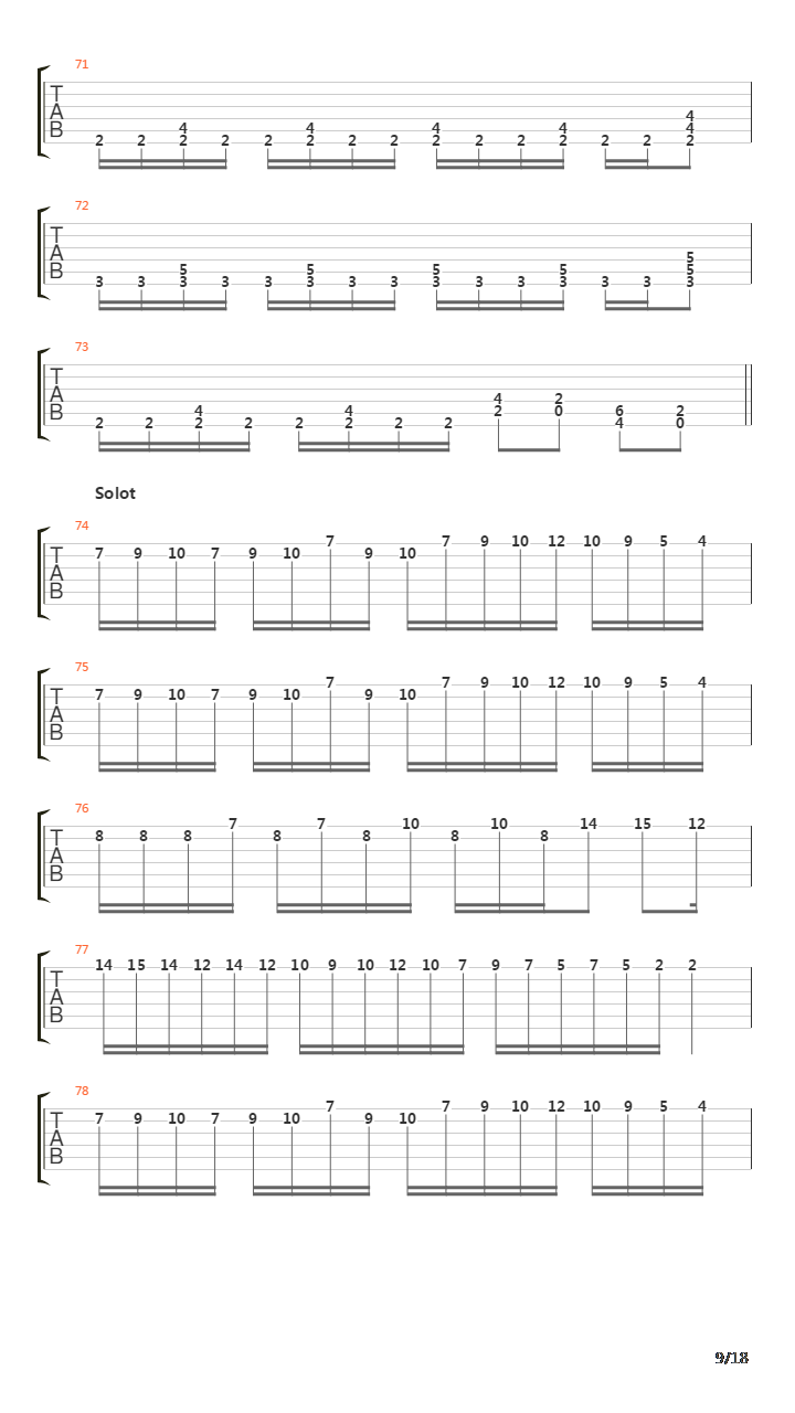The Order Executors吉他谱