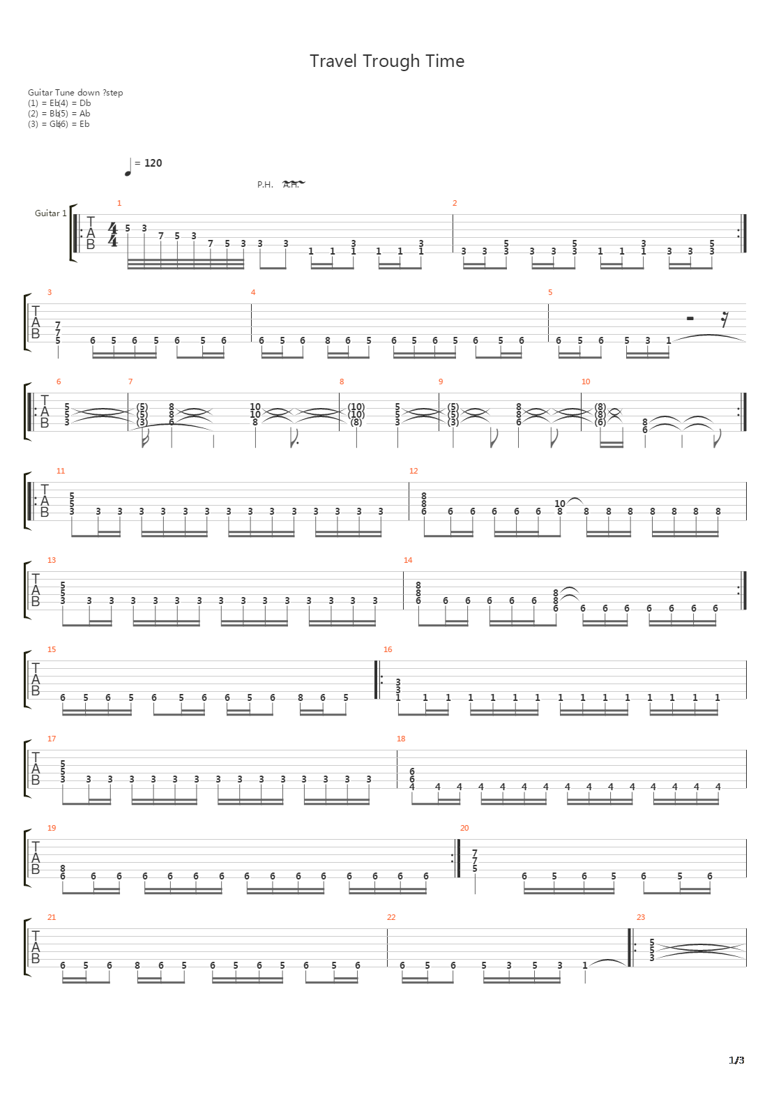 Travel Through Time吉他谱