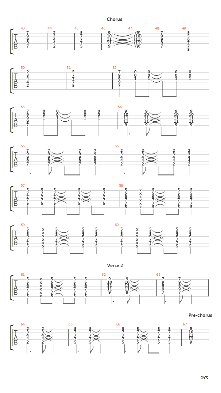 Across The Lines吉他谱